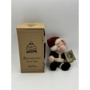 Vintage 1999 Boyds Collection Santa Piglet Babbo Natale Stuffed Anima With Box